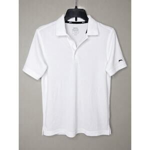 Slazenger Golf Women’s White Performance Polo Shirt Size Large Athletic Dri-Fit